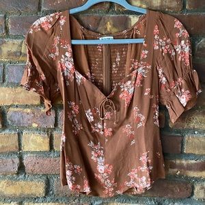 Reformation Delevan Blouse size 2